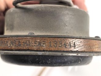 1. Weltkrieg, eiserner Armeefernsprecher in sehr  gutem Gesamtzustand, Funktion nicht geprüft