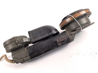 1. Weltkrieg, eiserner Armeefernsprecher in sehr  gutem Gesamtzustand, Funktion nicht geprüft