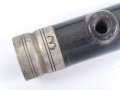 Kaiserreich, Querflöte in Tragevorrichtung für das Koppel. Kammerstück, die lederne Ummantelung defekt