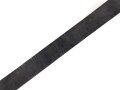 Lederne Feldbinde für Offiziere. Messinghaken, schwarzes Leder, Gesamtlänge 82cm