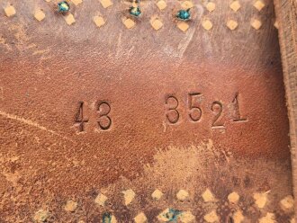 Paar Halbschuhe, ungeschwärztes Leder, Sohlenlänge 30cm, Alter und Herkunft unbekannt