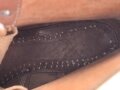 Paar Halbschuhe, ungeschwärztes Leder, Sohlenlänge 30cm, Alter und Herkunft unbekannt