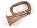 Preussen, Signaltrompete in schlechtem Zustand. Messing, datiert 1916