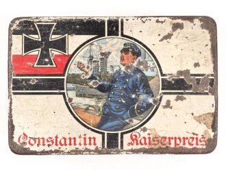 1. Weltkrieg,  patriotische Zigarettendose aus Blech...