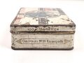 1. Weltkrieg,  patriotische Zigarettendose aus Blech " Constantin Kaiserpreis" Originallack, Maße etwa 10 x 15 x 4cm