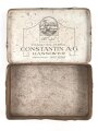 1. Weltkrieg,  patriotische Zigarettendose aus Blech " Constantin Kaiserpreis" Originallack, Maße etwa 10 x 15 x 4cm