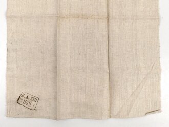 1. Weltkrieg Handtuch, Kammerstück von 1915, ungebraucht, Maße etwa 50 x 65cm