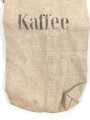 1. Weltkrieg , Sack für " Kaffee" Innen 1915 gestempelt, Maße etwa 17 x 37cm
