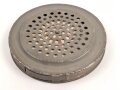 1.Weltkrieg Schnappfilter 18, wurde auf den normalen Gasmaskenfilter aufgesteckt um neuartige Gase ( Blaukreuz) zu filtern. Originallack.