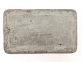 1.Weltkrieg, leere Zinkblechdose für Handgranatenzünder ( Kugel - und Eihandgranate )