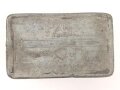1.Weltkrieg, leere Zinkblechdose für Handgranatenzünder ( Kugel - und Eihandgranate ) , leicht verbeult