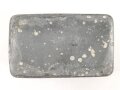 1.Weltkrieg, leere Zinkblechdose für Handgranatenzünder ( Kugel - und Eihandgranate ) , leicht verbeult