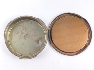 1. Weltkrieg  Butterdose / Fettdose aus Blech. Originallack, Variante in blau, habe ich noch nie gesehen