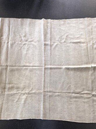1.Weltkrieg Wolldecke, Kammerstück von 1913 ?, Maße etwa 135 x 215cm. Ungereinigt