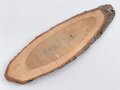 1.Weltkrieg, Handbemalte Astscheibe als Erinnerungsgegenstand . Gesamthöhe etwa 43cm