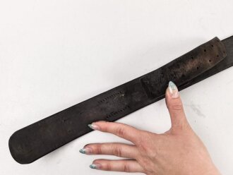 1.Weltkrieg , Koppelriemen für Mannschaften. Eiserner Gegenhalt, Gesamtlänge 106cm