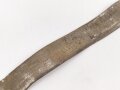 Kaiserreich , Koppelriemen für Mannschaften alter Art bis 1895. Original geweisstes Kammerstück, Höhe des Haken 52mm, Höhe des Leders vorne 48mm, im weiteren Verlauf etwa 44mm. Gesamtlänge etwa 89cm