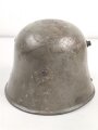 1.Weltkrieg , Stahlhelm Modell 1916. Hersteller G62 ( Gebrüder Gnüchtel A.G., Lauter in Sachsen) Original lackiertes Stück, das Innefutter original verbaut. Ungereinigt
