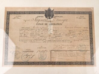 Frankreich Fremdenlegion, Entlassungsschein ( Conge de...