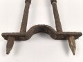 1.Weltkrieg, Gabelstütze zum Maschinengewehr 08/15. Höhenverstellbare Variante, alter Bodenfund