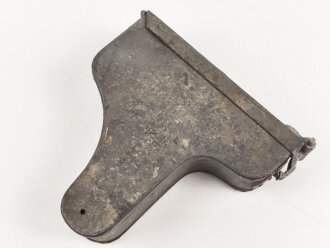 1.Weltkrieg, Schlossbehälter für die Schlittenlafette MG08 und 08/15. Guter Zustand, der Verschlussmechanismus alt ergänzt ?, schwer gängig