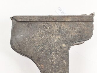 1.Weltkrieg, Schlossbehälter für die Schlittenlafette MG08 und 08/15. Guter Zustand, der Verschlussmechanismus alt ergänzt ?, schwer gängig