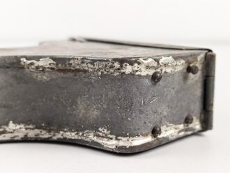 1.Weltkrieg, Schlossbehälter für die Schlittenlafette MG08 und 08/15. Guter Zustand, der Verschlussmechanismus alt ergänzt ?, schwer gängig