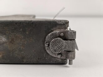 1.Weltkrieg, Schlossbehälter für die Schlittenlafette MG08 und 08/15. Guter Zustand, der Verschlussmechanismus alt ergänzt ?, schwer gängig