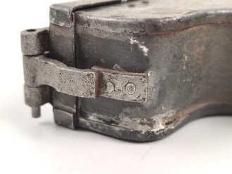 1.Weltkrieg, Schlossbehälter für die Schlittenlafette MG08 und 08/15. Guter Zustand, der Verschlussmechanismus alt ergänzt ?, schwer gängig
