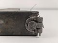 1.Weltkrieg, Schlossbehälter für die Schlittenlafette MG08 und 08/15. Guter Zustand, der Verschlussmechanismus alt ergänzt ?, schwer gängig