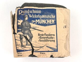 1.Weltkrieg " Rundschnitt Wickelgamasche...