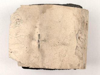 1.Weltkrieg " Rundschnitt Wickelgamasche München" mit der originalen Umverpackung einen feldgrauen Angehörigen der Gebirgstruppe darstellend.