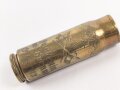 Frankreich , Paar leere Messinghülsen als Dekorationsartikel " Souvenir de Guerre 1914-1918" Messing, kein Zündhütchen, Höhe je 7cm, Bodendurchmesser 20mm