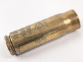 Frankreich , Paar leere Messinghülsen als Dekorationsartikel " Souvenir de Guerre 1914-1918" Messing, kein Zündhütchen, Höhe je 7cm, Bodendurchmesser 20mm