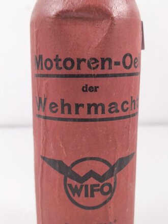 "Motoren- Oel der Wehrmacht" rote Pappdose der Firma " WIFO"