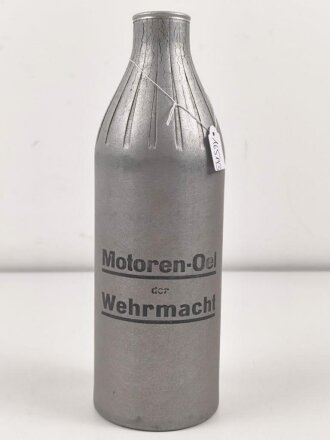 "Motoren- Oel der Wehrmacht" silberne Pappdose der Firma " WIFO" , Original befüllt