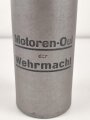 "Motoren- Oel der Wehrmacht" silberne Pappdose der Firma " WIFO" , Original befüllt