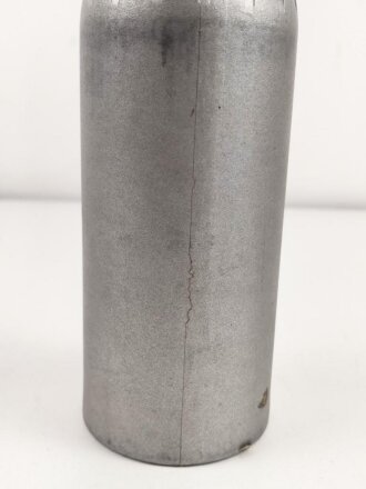 "Motoren- Oel der Wehrmacht" silberne Pappdose  , Original befüllt