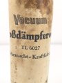 "Stoßdämpferoel TL 6027 für Wehrmacht Kraftfahrzeuge" Ungereinigt, verbeult, leer