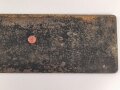 Nummernschild aus der Zeit des 2. Weltkrieg, wohl für Lastkraftwagen. Maße 13 x 60cm