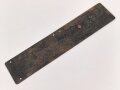 Nummernschild aus der Zeit des 2. Weltkrieg, wohl für Lastkraftwagen. Maße 13 x 60cm