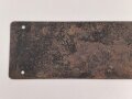 Nummernschild aus der Zeit des 2. Weltkrieg, wohl für Lastkraftwagen. Maße 13 x 60cm