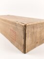 Pionier Wehrmacht, leere Umverpackung für 25 kg " Gelatine Donarit 1" datiert 1944. Maße etwa 27 x 72 x 18cm