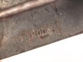 Waffen SS, Koppelschloss für Mannschaften aus Eisen, Hersteller RODO . getragenes Stück mit resten des Originallack