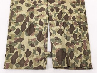U.S. Army, 1943 dated Camo HBT combat trousers. Unissued. Size 34 x 31, King Kard Overall Co.