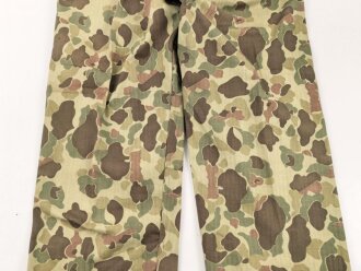 U.S. Army, 1943 dated Camo HBT combat trousers. Unissued. Size 34 x 31, King Kard Overall Co.