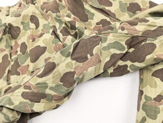 U.S. Army, 1943 dated Camo HBT combat trousers. Unissued. Size 34 x 31, King Kard Overall Co.