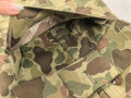 U.S. Army, 1943 dated Camo HBT combat trousers. Unissued. Size 34 x 31, King Kard Overall Co.