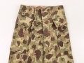 U.S. Army, 1943 dated Camo HBT combat trousers. Unissued, legs cut down, missing labels