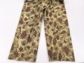 U.S. Army, 1943 dated Camo HBT combat trousers. Unissued, legs cut down, missing labels